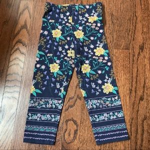Girls blue floral Old Navy leggings